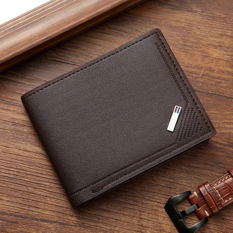 Men’s Slim PU Leather Wallet – Stylish & Functional