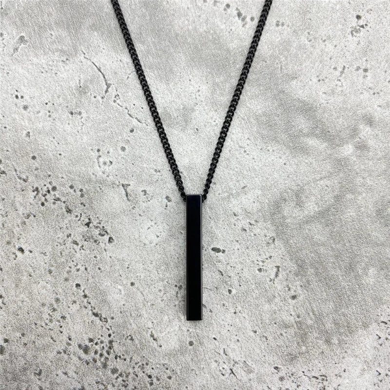 Men’s Stainless Steel Pendant Necklace – Sleek & Modern Design