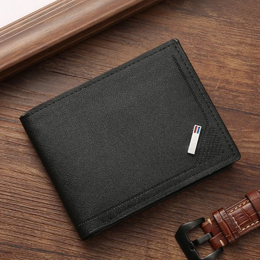 Men’s Slim PU Leather Wallet – Stylish & Functional