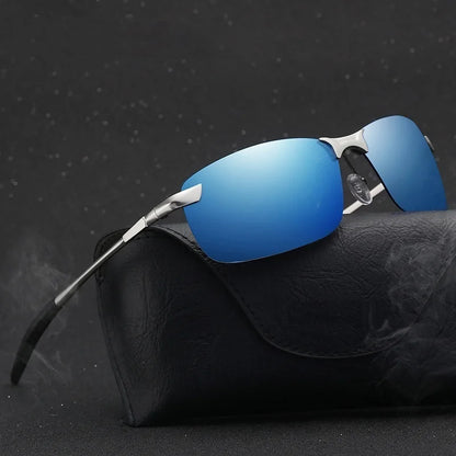 Rimless Polarized Sunglasses – Sleek, Stylish & UV Protective